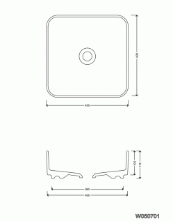 LAVABO DA APPOGGIO BLADE 40